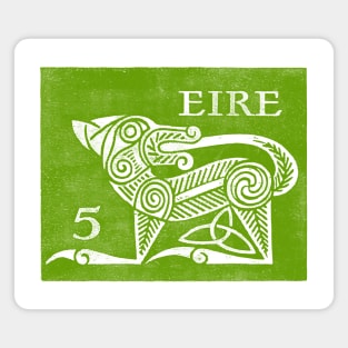 Vintage Eire Postage Stamp Magnet